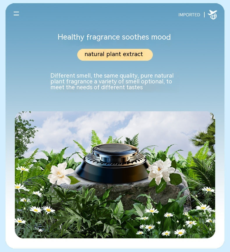 Ambientador cinético portátil para carro solar