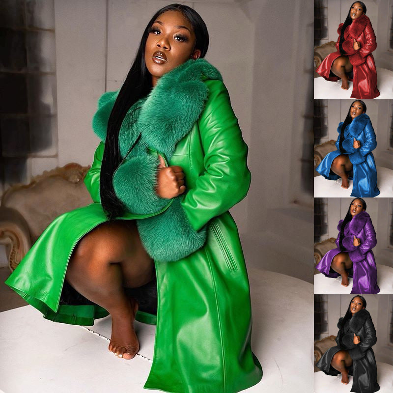 Temperament Zipper Women PU Jacket