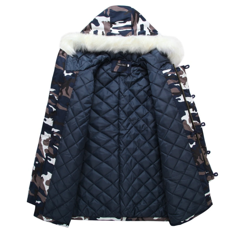 Warm Winter Jackets for Men with Camouflage Prints