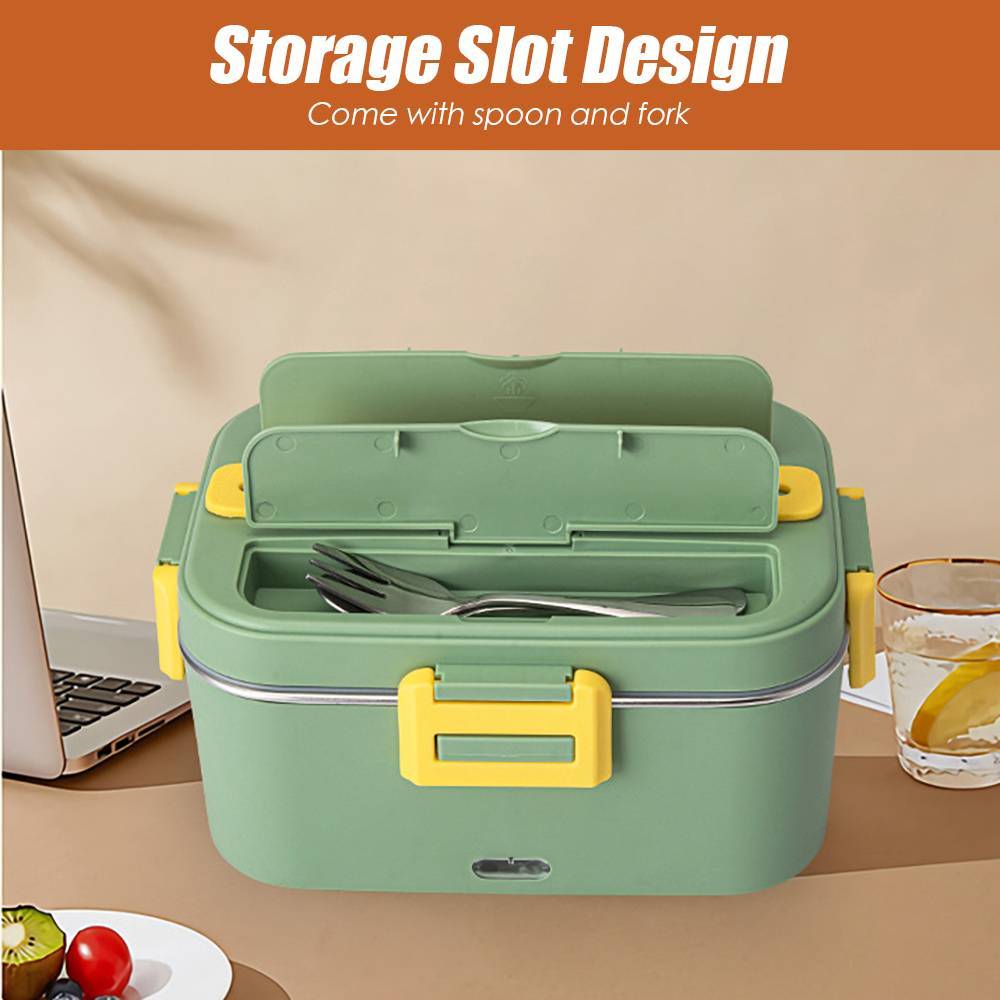 75W Electric Lunch Box Food Warmer Heater 1.8L Portable Leak Proof Car Home