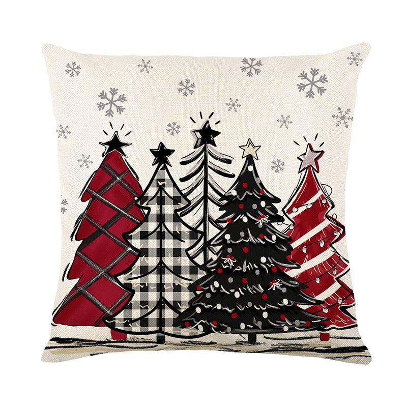 Christmas Cushion Cover Pillowcase Merry Christmas Decor For Home 2025 Xmas Ornament Happy NewYear Gift