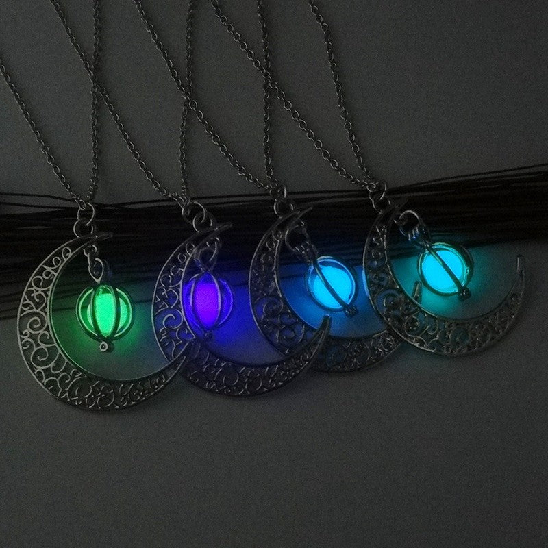 Women Gift Charm Luminous Pendant Necklace Jewelry