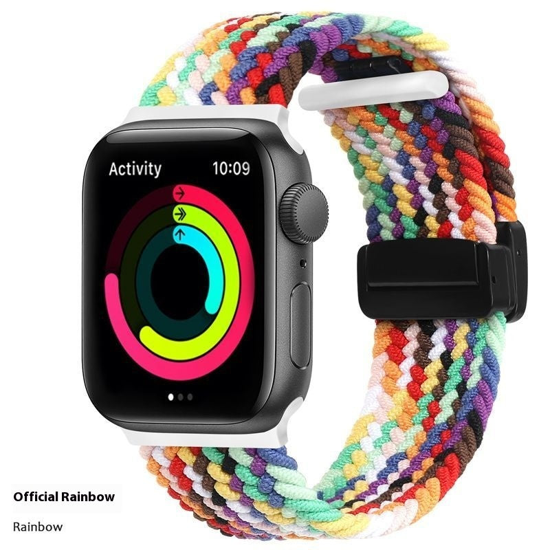 Knitted Nylon Watch Strap And Wristband For Sports