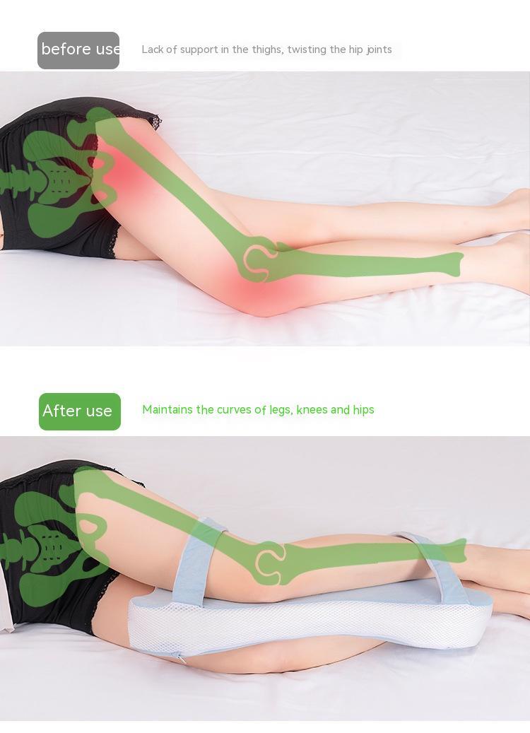 Dual-purpose Knee Pillow Sleep Footrest Cushion Pregnant Women Side Sleeping Memory Foam Leg Lock Pillow