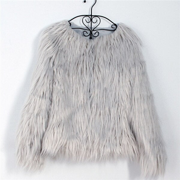 Women's Fluffy Warm Fur Coat
