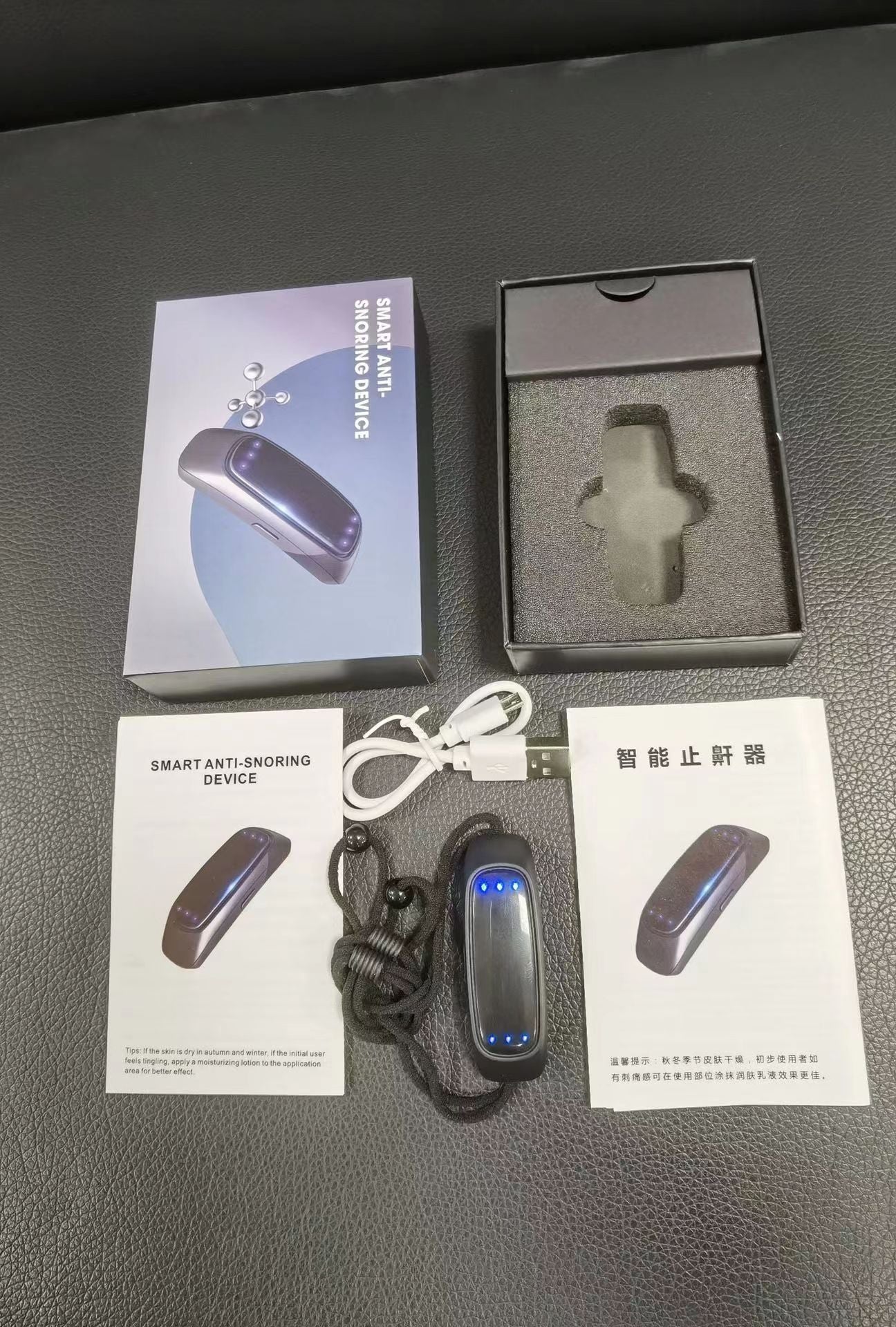 Smart Anti Snoring Device EMS Pulse Snoring Stop Effective. Reduction Muscle Stimulator