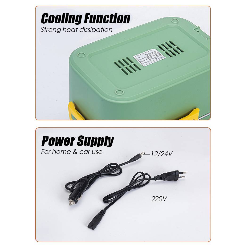 75W Electric Lunch Box Food Warmer Heater 1.8L Portable Leak Proof Car Home