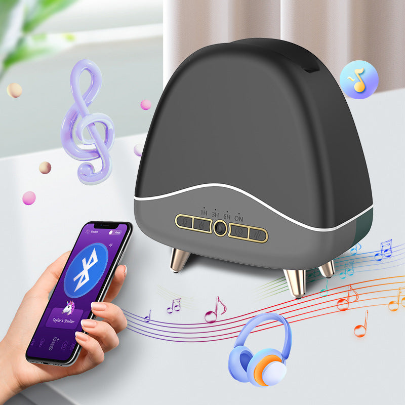 Umidificador doméstico de grãos de madeira com difusor de aroma de chama