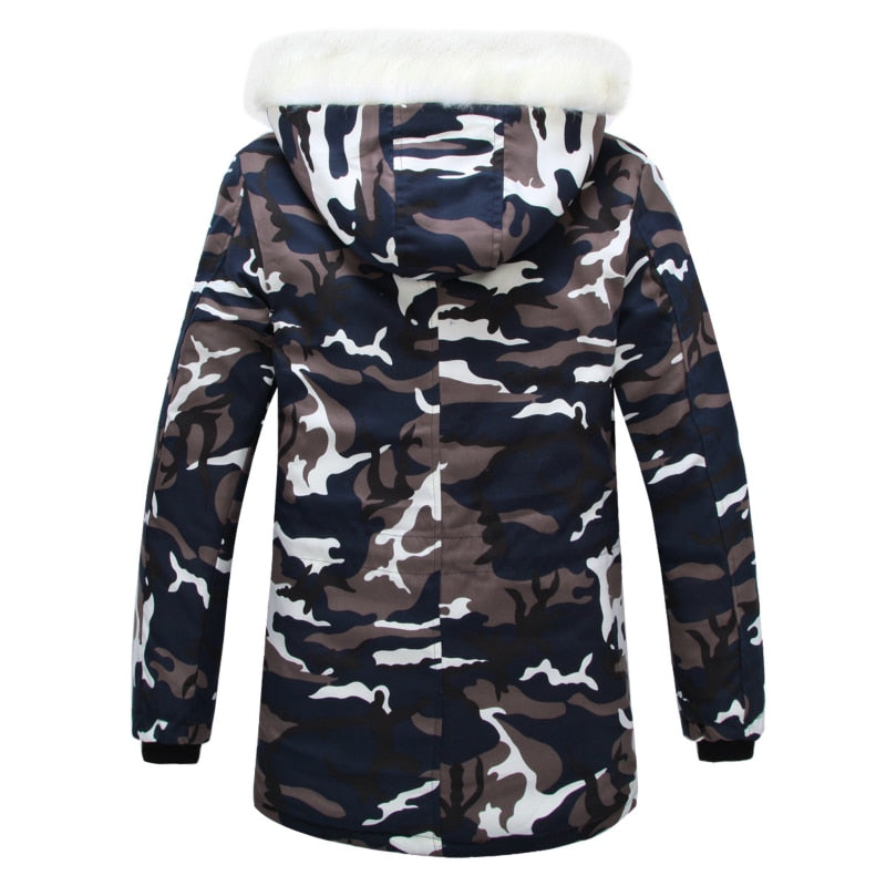 Warm Winter Jackets for Men with Camouflage Prints