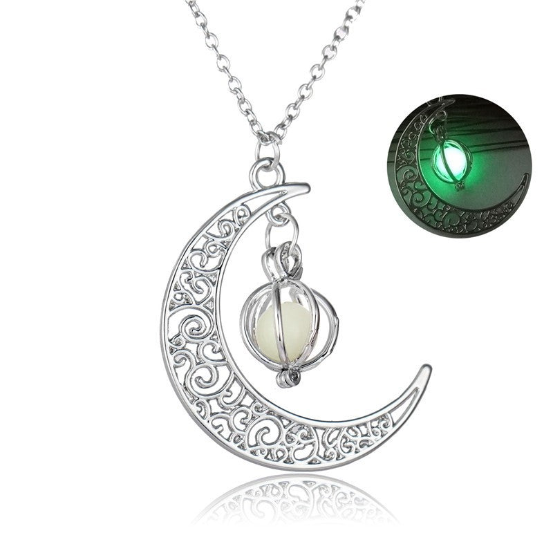 Women Gift Charm Luminous Pendant Necklace Jewelry