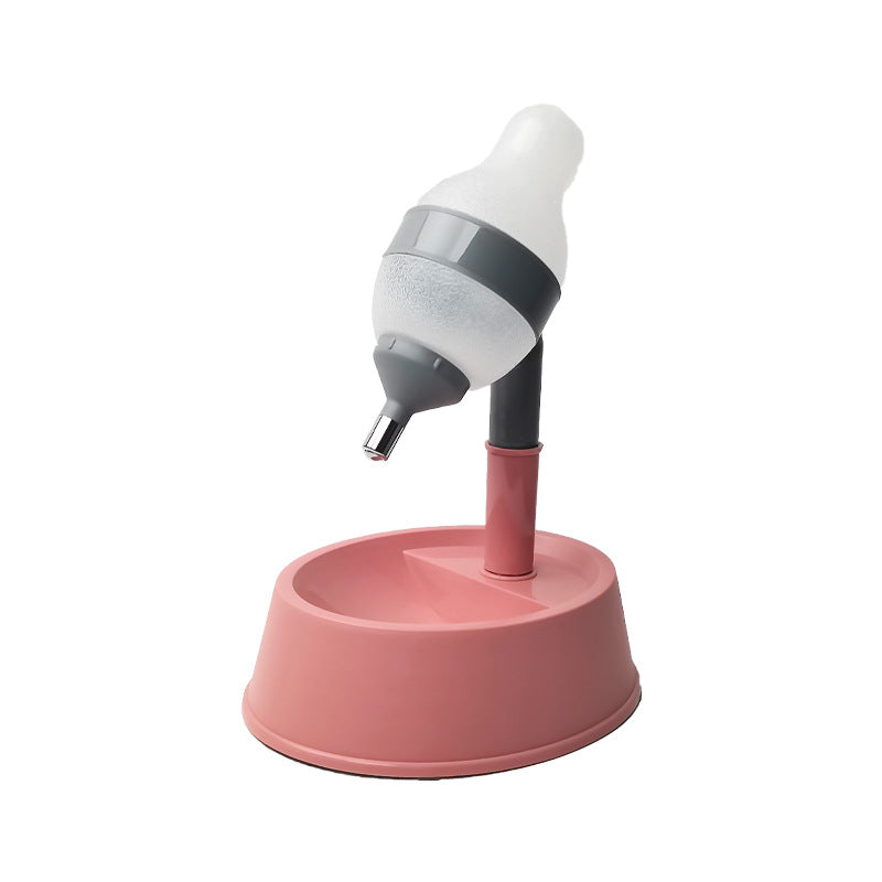 Automatic Pet Water Dispenser Stand Feeder Bowl Adjusting Height Water Bottle Cat Dog