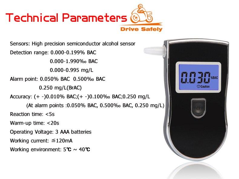 1 Portable Professional Digital Alcohol Breathalyzer Test And Go