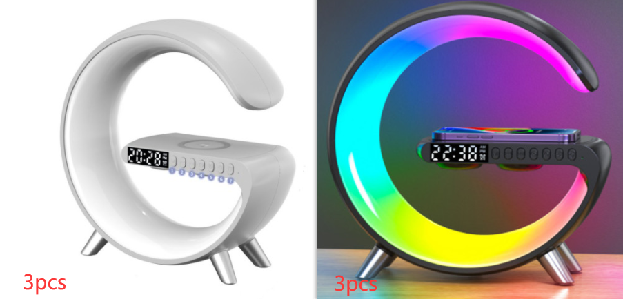 2023 New Intelligent G Shaped LED Lamp Bluetooth Speake