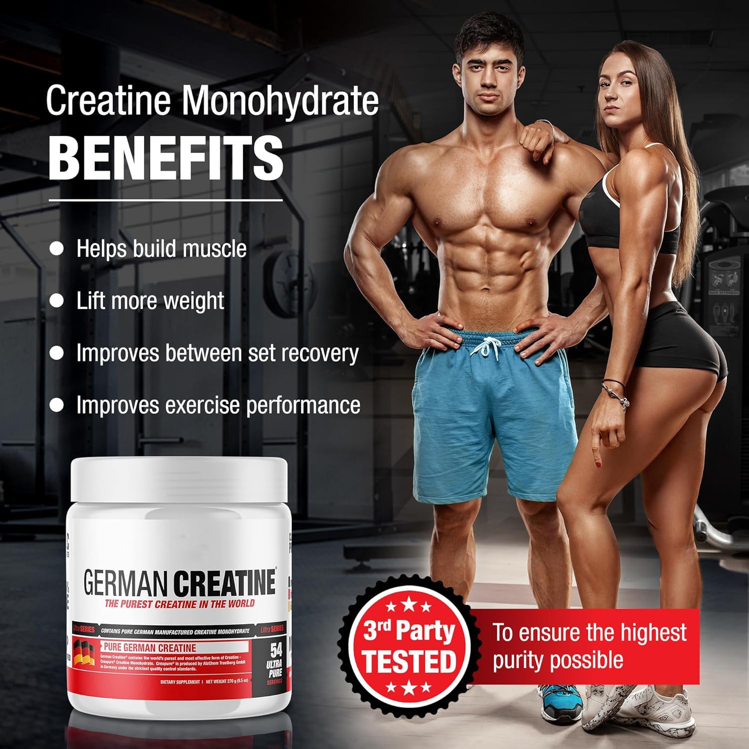 Creatine Monohydrate Original Flavor Powder 270g