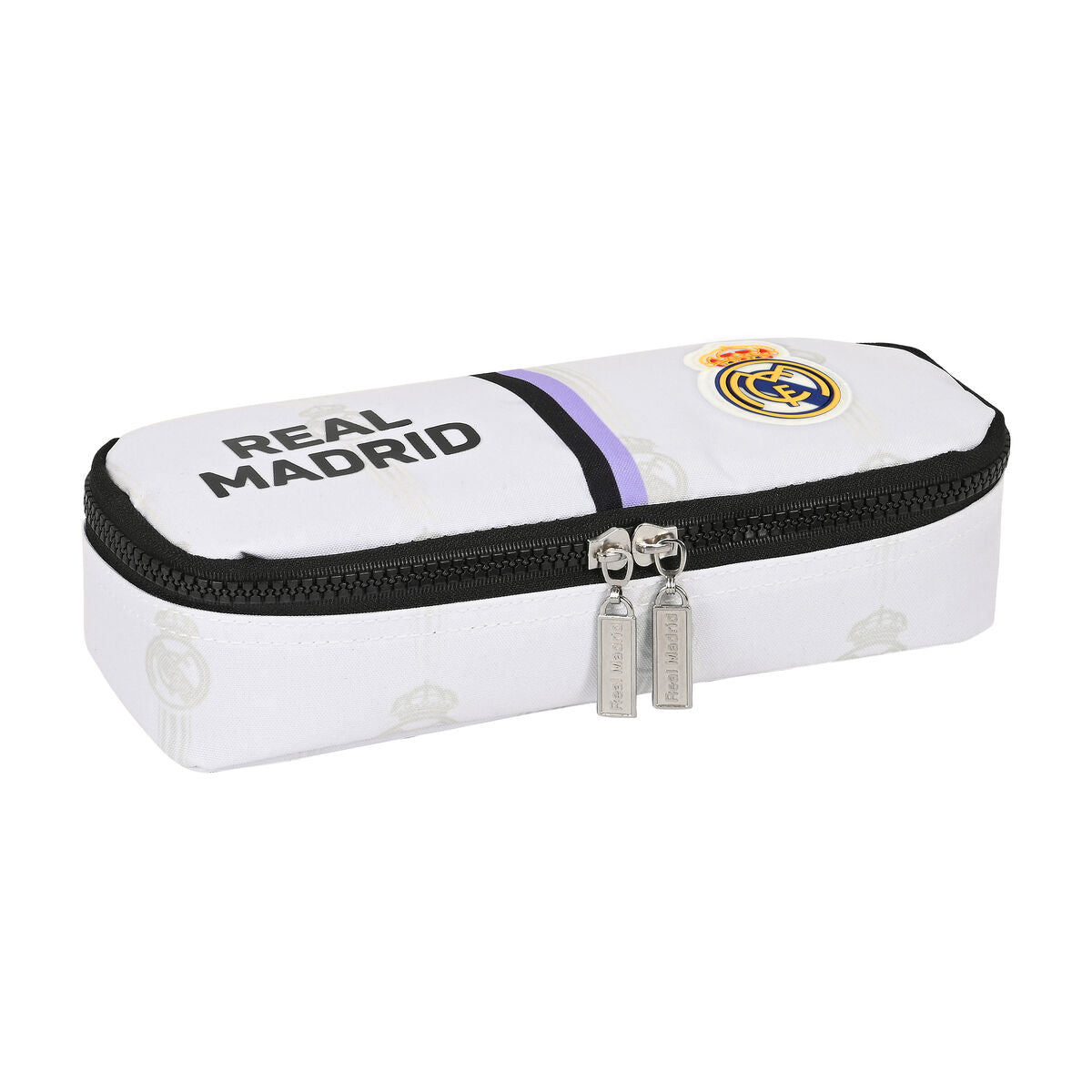 School Case Real Madrid C.F. Black White (22 x 5 x 8 cm)