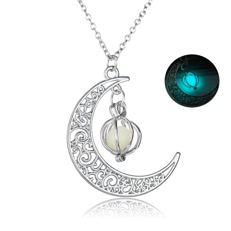 Women Gift Charm Luminous Pendant Necklace Jewelry
