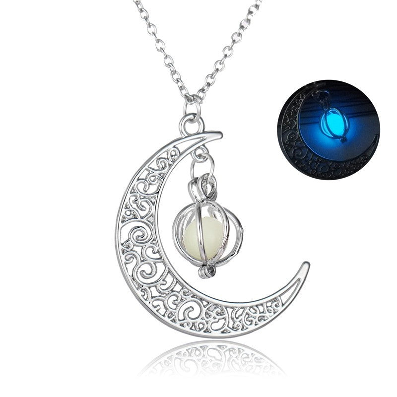 Women Gift Charm Luminous Pendant Necklace Jewelry