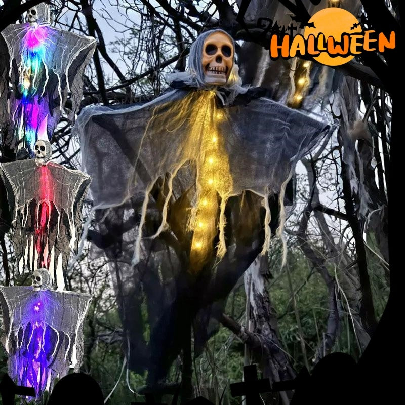 Halloween Decorations Horror Hanging Ghost Skull Skeleton Prop Perfect For Home Outdoor Yard Party Supplies Festival Decorations