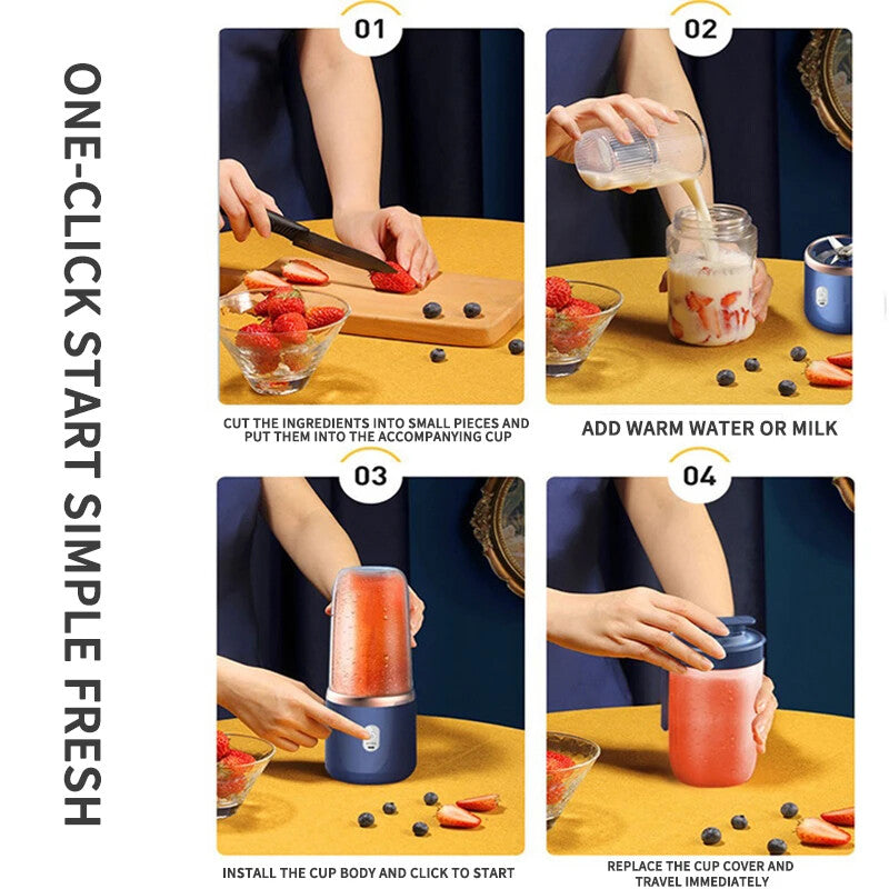 Limited-time Special Offer Electric Juice Maker Portable Blender Smoothie Mini Juicer Fruit Machine 400ml