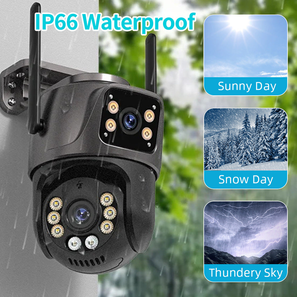 Outdoor Waterproof Dual Lens Mobile Phone Control Camera