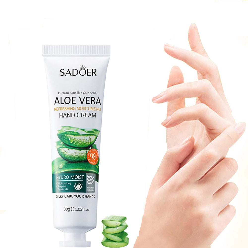Aloe Vera Hand Cream Lotions Serum Repair Nourishing Hand Skin Care
