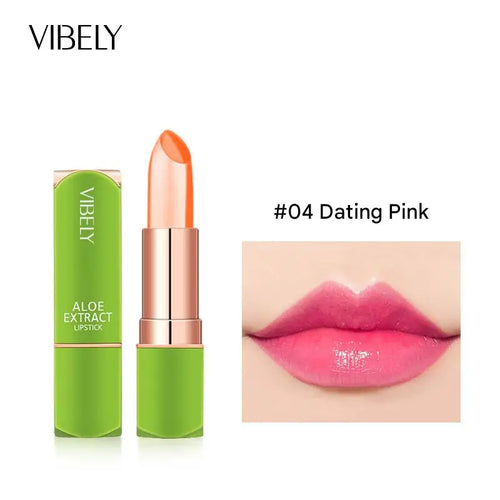 VIBELY 7 Color Mood Changing Lip Balm Natural Aloe Vera Long Lasting