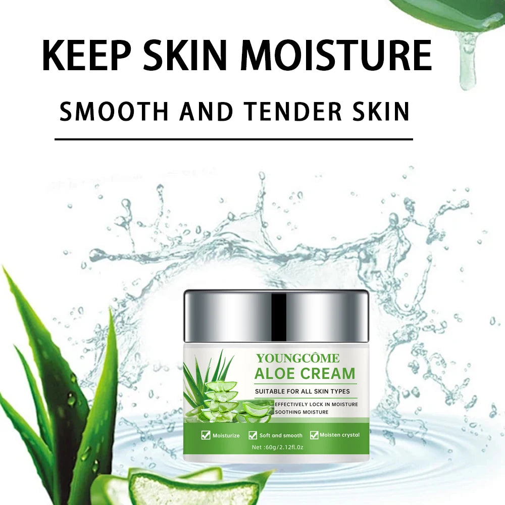 Aloe Vera Deep moisturizing cream, effectively locks in moisture and