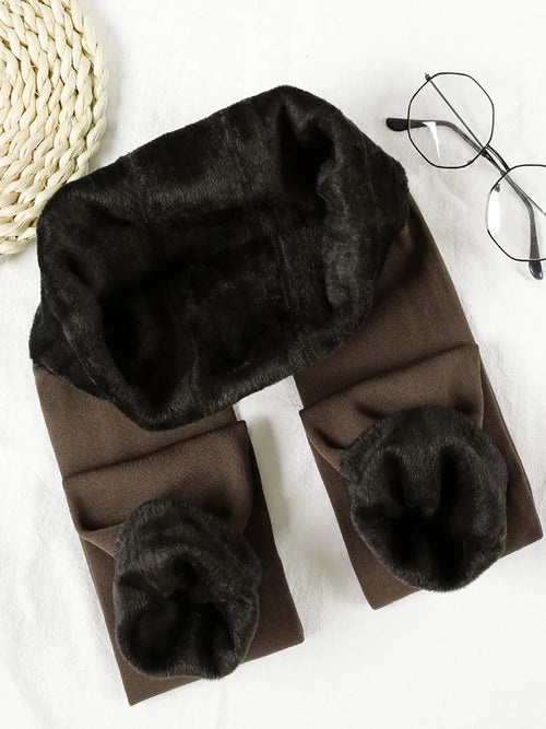 Thick Velvet Winter Leggings Women Skinny Stretch Warm High Waist