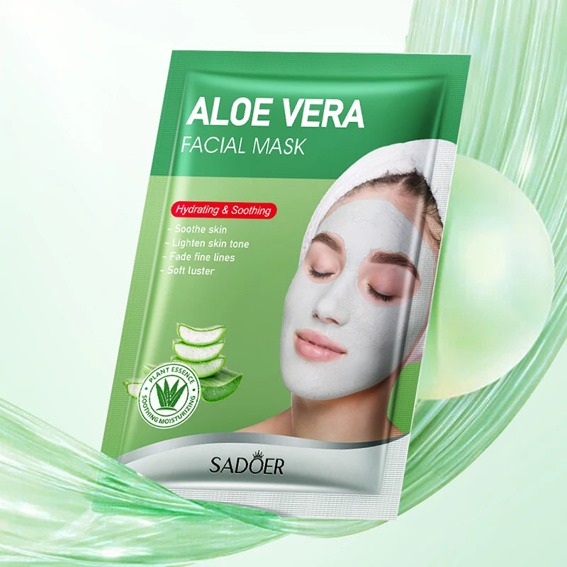 5pcs SADOER Aloe vera Face Mask Mud Masks Facial Moisturizing