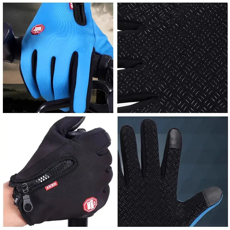 Outdoor Cycling Gloves, Bicycles for Warmth and Anti Slip in Autumn