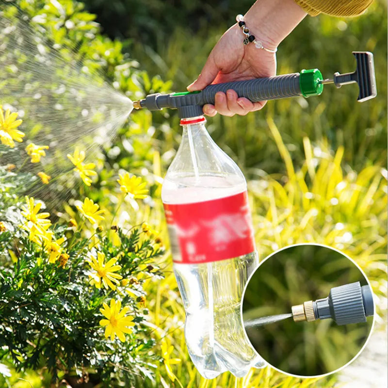 High Pressure Air Pump Manual Sprayer Adjustable Drink Bottle Spray