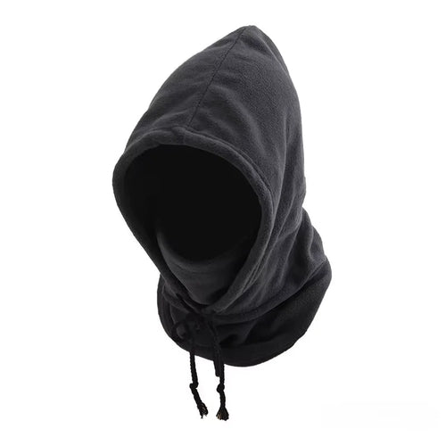 Unisex Winter Balaclava Knit Hood - Windproof Mask with Drawstring,