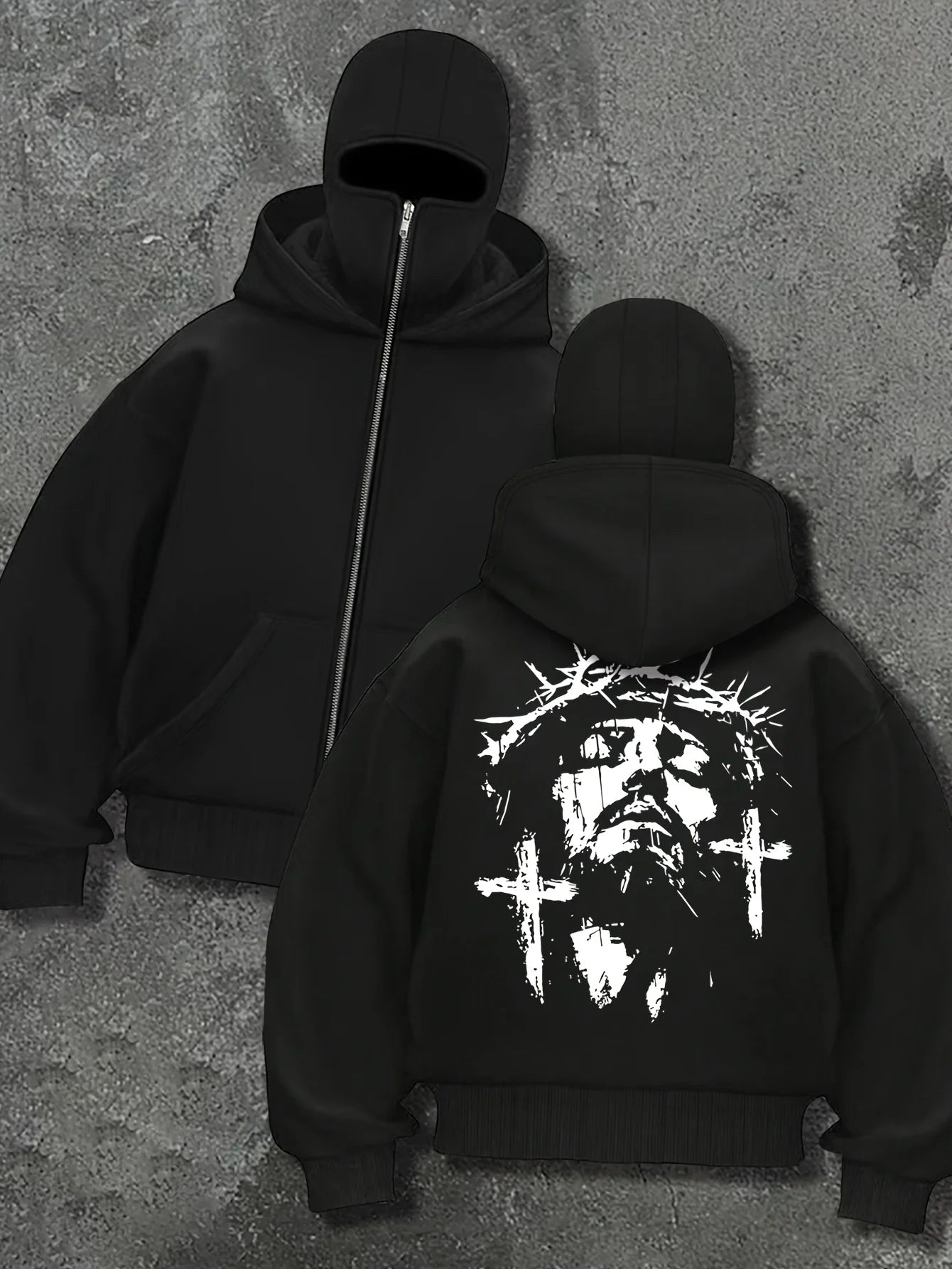 Women's clothing Y2K goth harajuku winter new Double hoodies