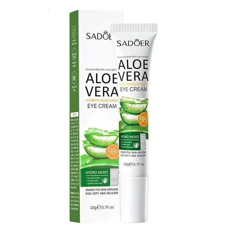SAODER Aloe Vera Eye Cream Anti Dark Circles Eye Bags Moisturizing