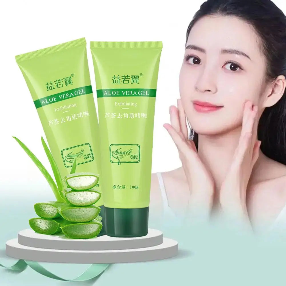 Face Exfoliating Gel Aloe Vera Facial Exfoliating Scrub Cleanses