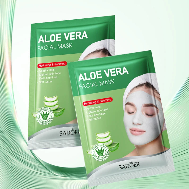 5pcs SADOER Aloe vera Face Mask Mud Masks Facial Moisturizing
