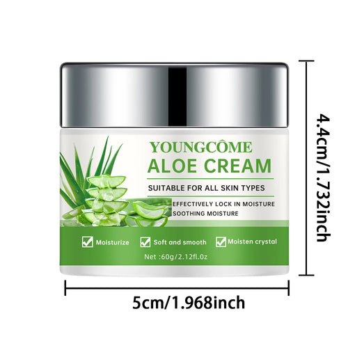 Aloe Vera Deep moisturizing cream, effectively locks in moisture and