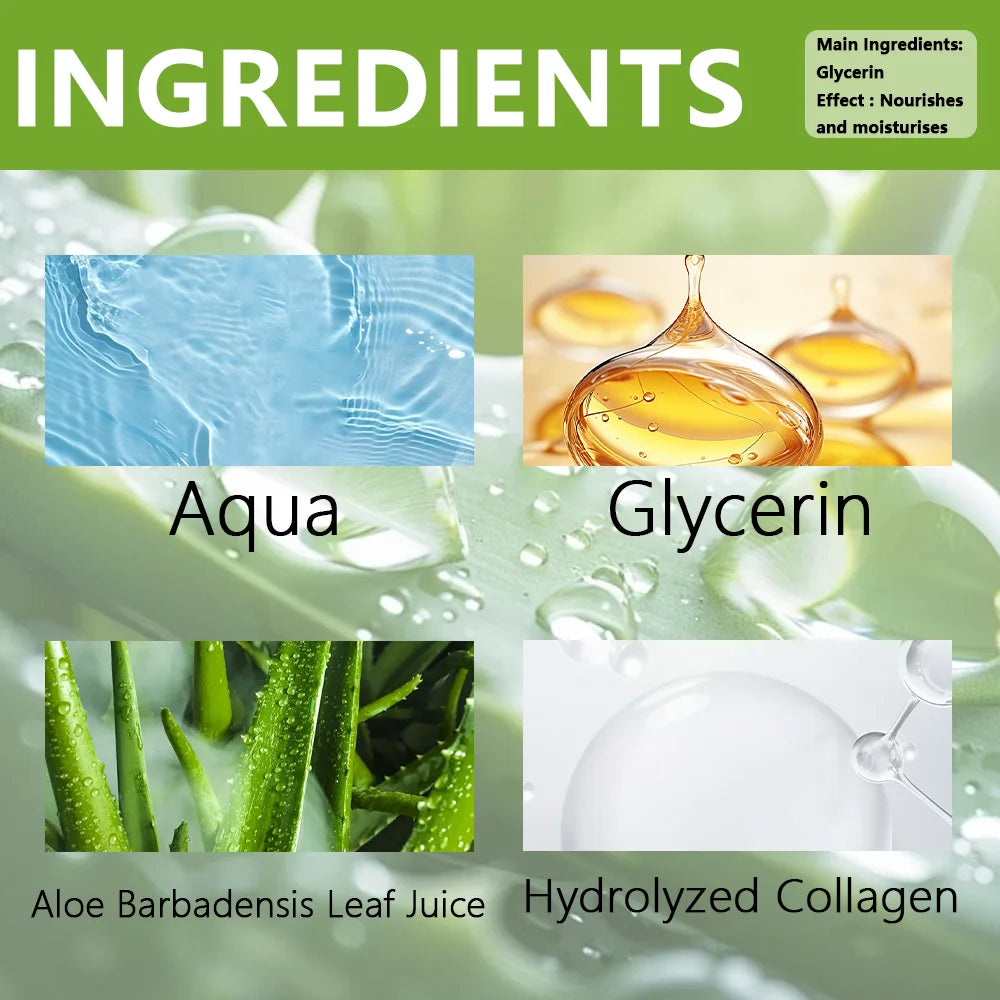 Aloe Vera cream moisturizes, hydrates, controls oil and soothes skin.