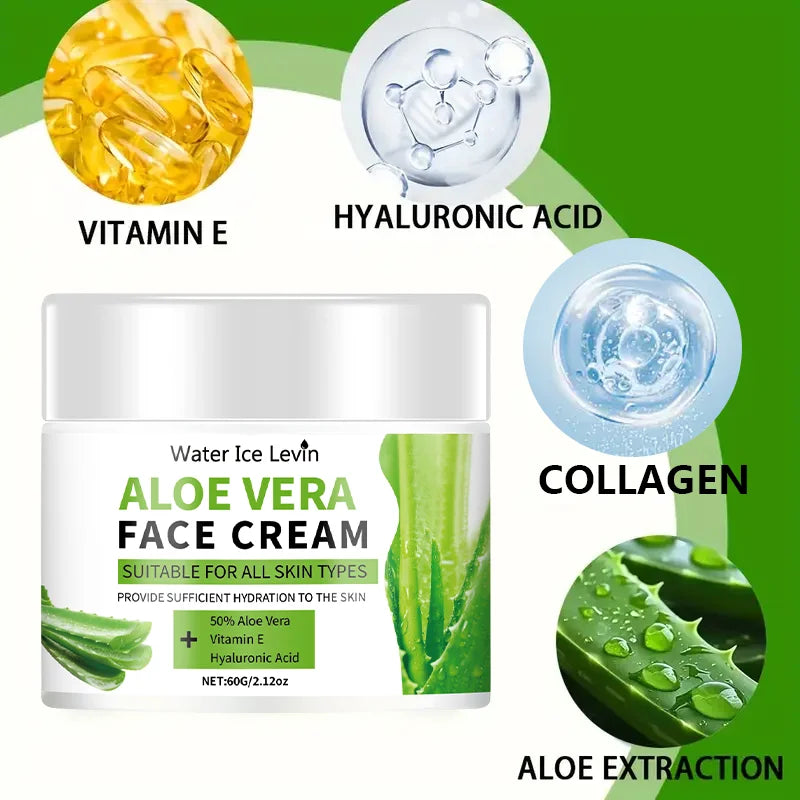 Aloe Vera Cream, Suitable for Men and Women, Hypoallergenic