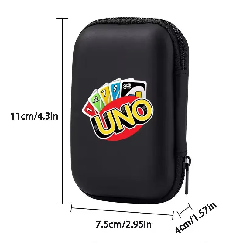 UNO Travel Zipper Case Carry Board Game Cards Storage Package For Kids
