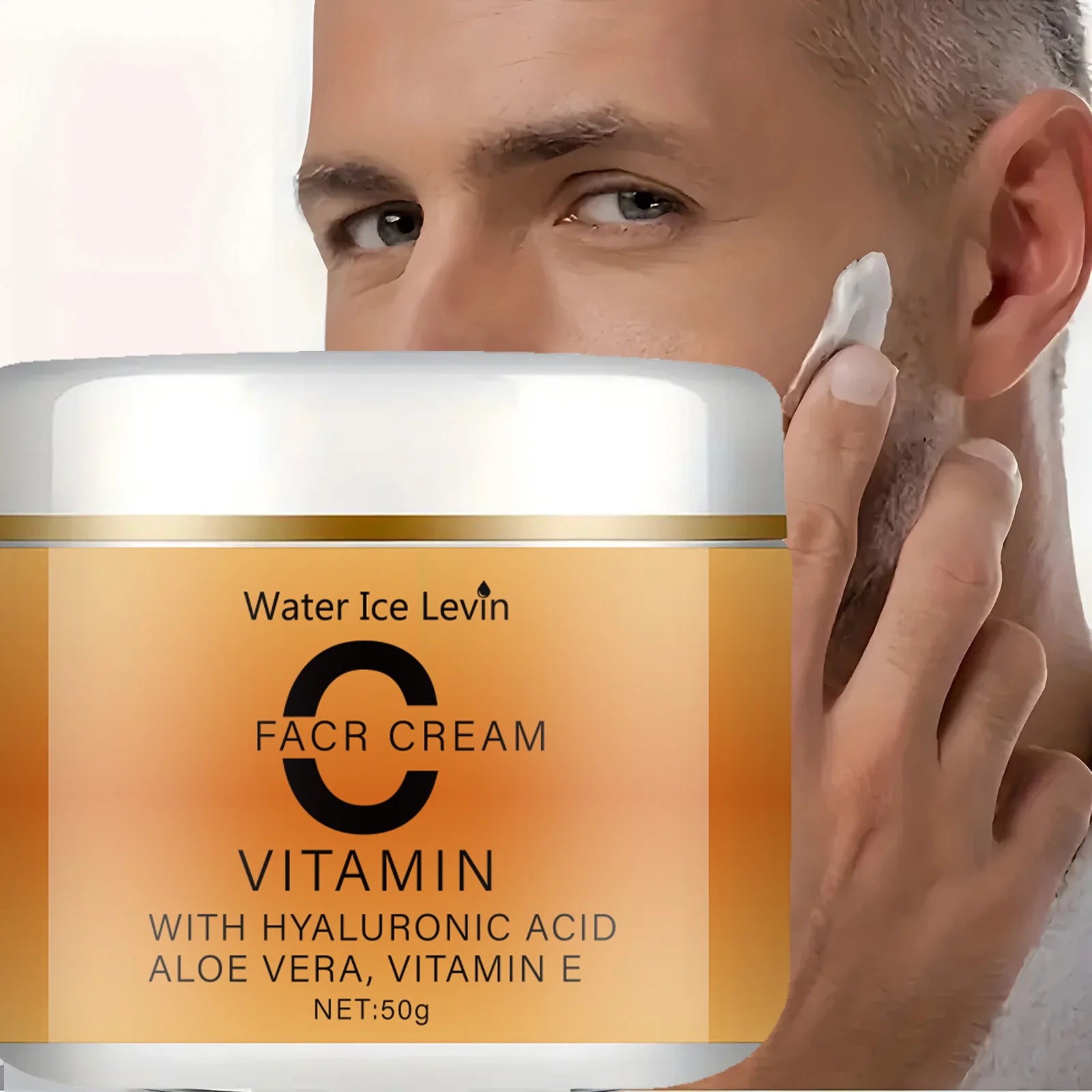 Vitamin C Facial Cream, Hyaluronic Acid, Aloe Vera and Vitamin E,