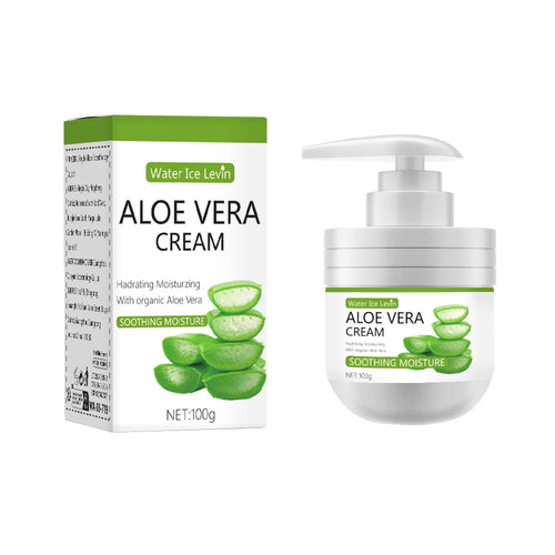 Aloe Vera cream moisturizes, hydrates, controls oil and soothes skin.