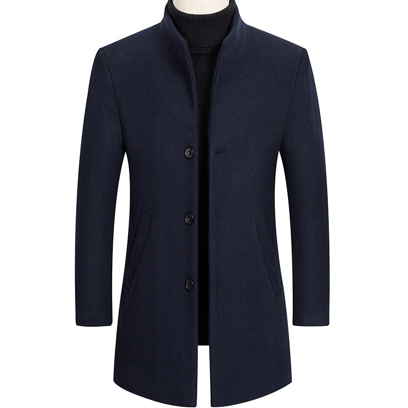 Men's Thick Stand Collar Coat
