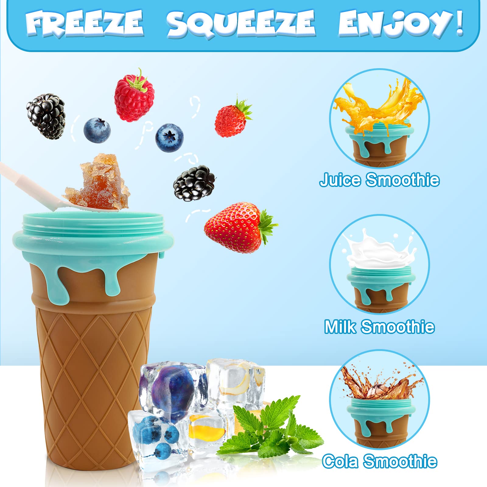 Smoothie Sand Cup Pinch Fast Cooling Magic Ice Cream