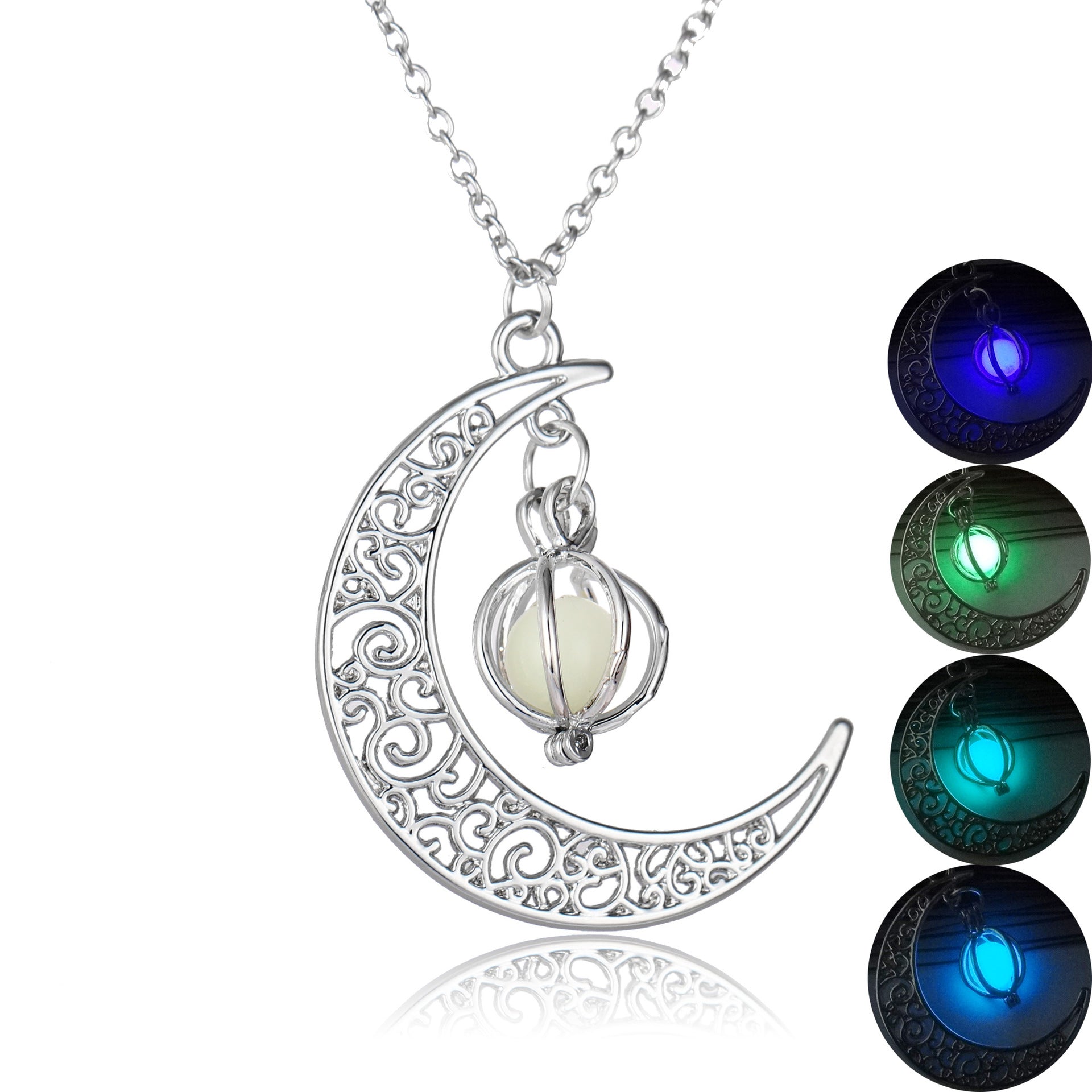 Women Gift Charm Luminous Pendant Necklace Jewelry