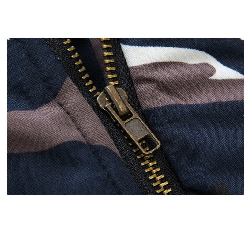 Warm Winter Jackets for Men with Camouflage Prints