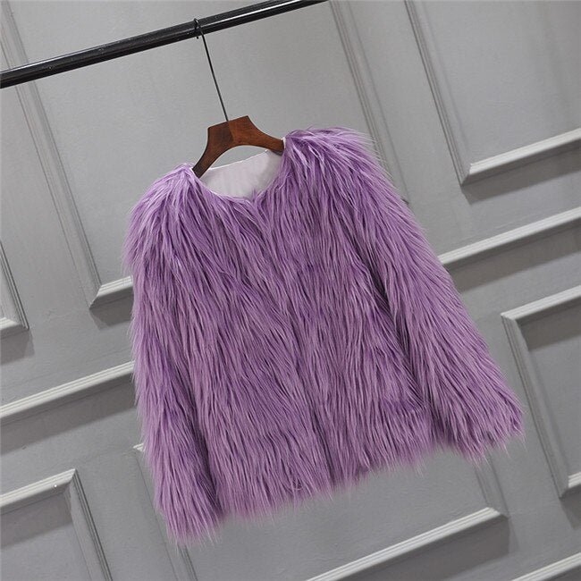 Women's Fluffy Warm Fur Coat