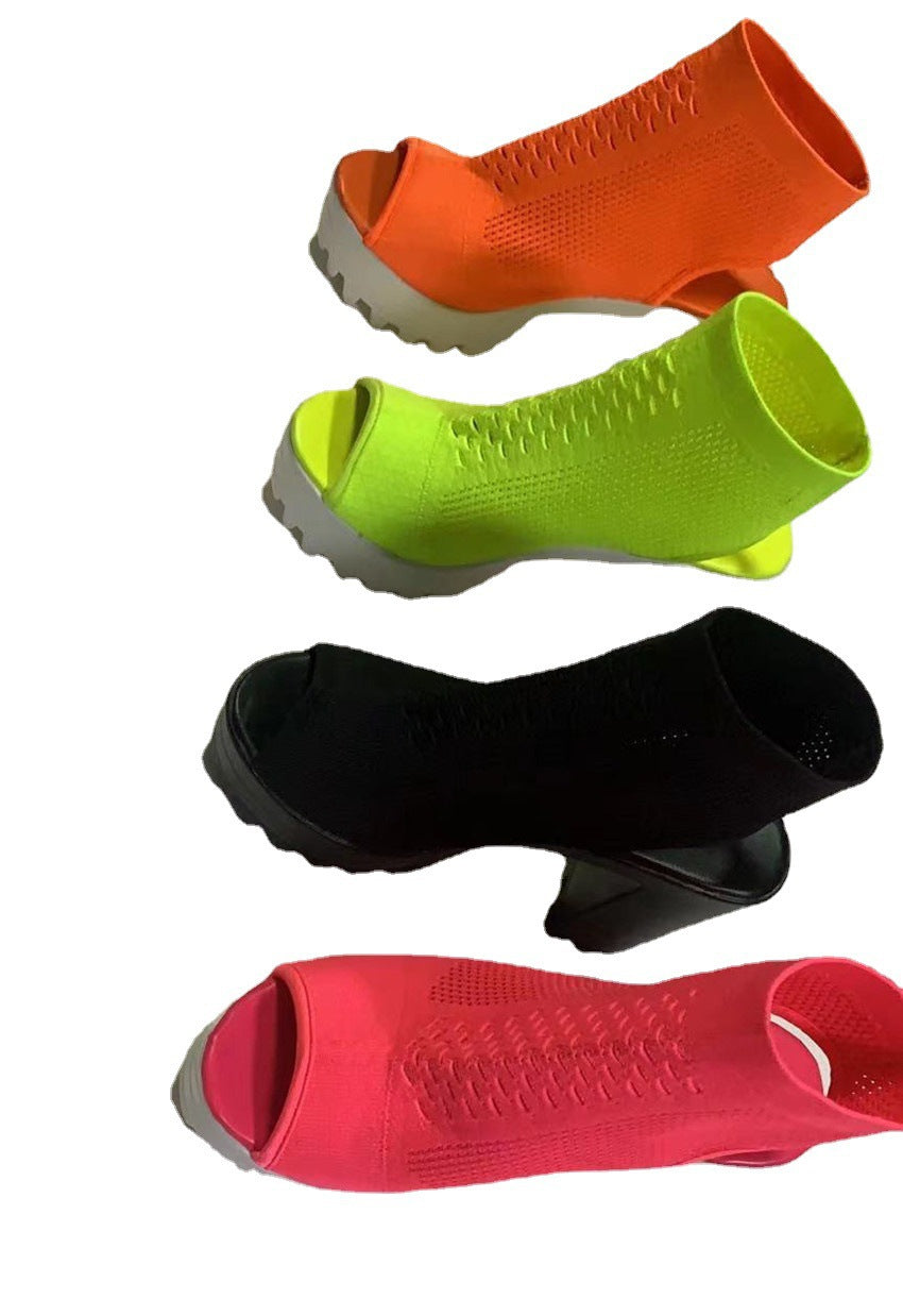 Women's Open-toe High-heeled Sandals Behind The Fish Mouth