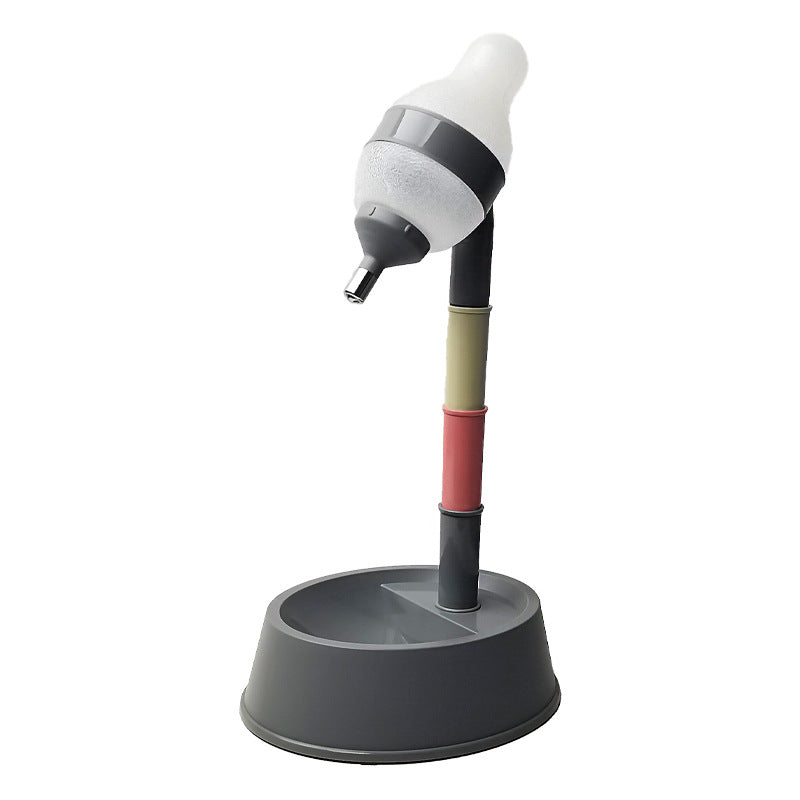 Automatic Pet Water Dispenser Stand Feeder Bowl Adjusting Height Water Bottle Cat Dog