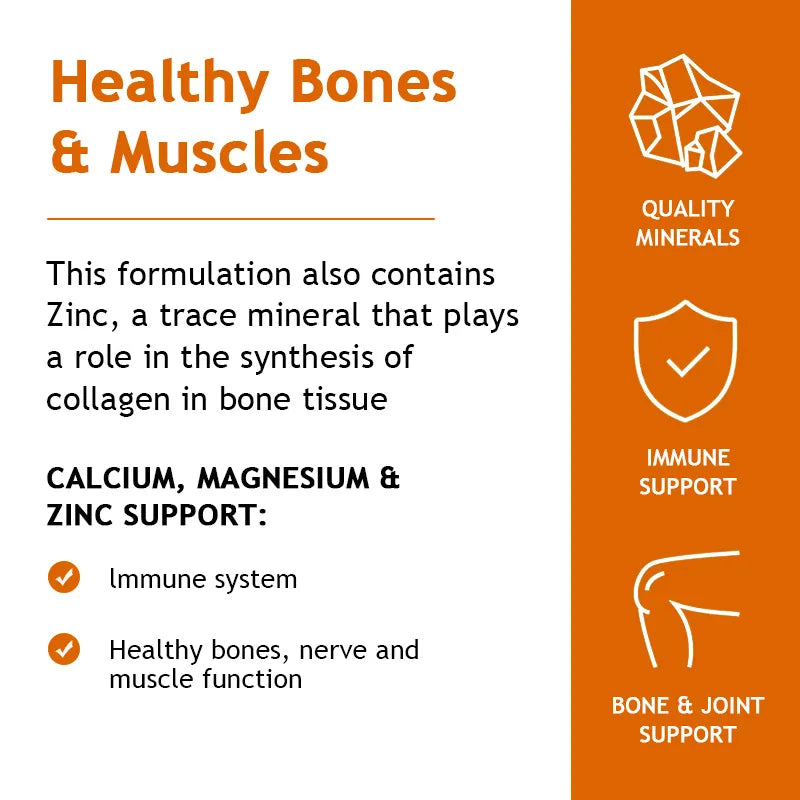 Calcium Magnesium Zinc Capsules with Vitamin D3